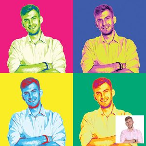 Поп арт портрет